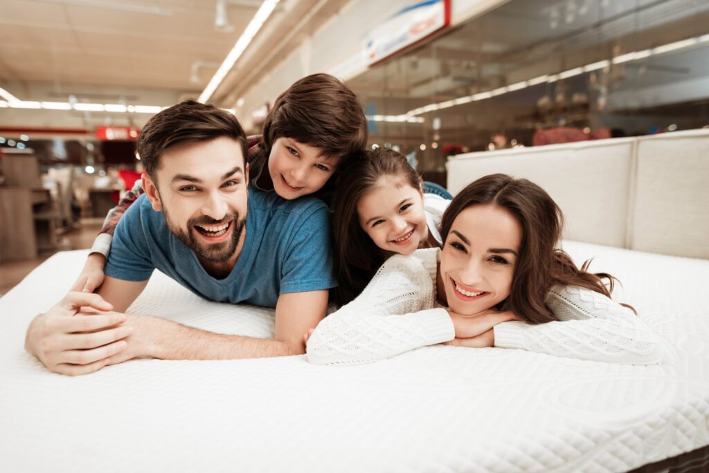 Family mattress shopping