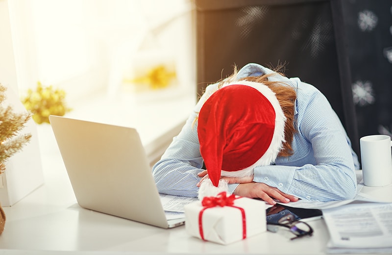 Sleep off the stress during holiday season.